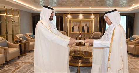 Qatari State Minister Of Foreign Affairs Receives Credentials Copies Of