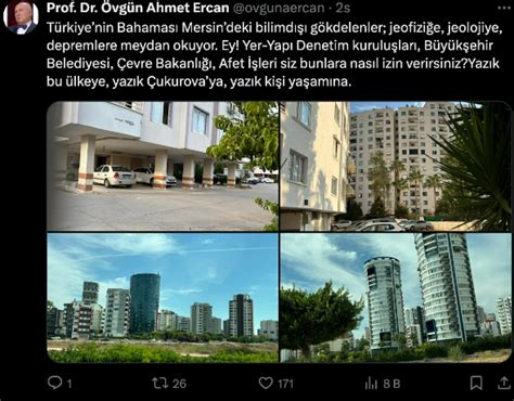 Prof Dr Ahmet Ercan dan o iki kente deprem uyarısı