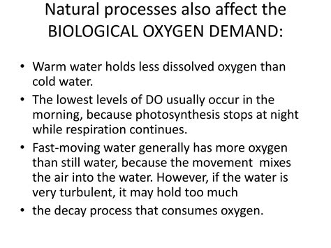 Biological Oxygen Demand Ppt