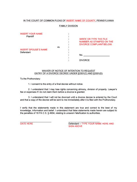 Fillable Online Slide Waiver Of Notice Defendant Fax Email Print