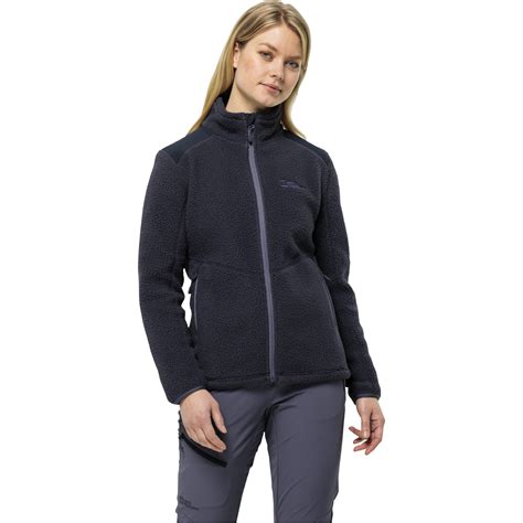 Jack Wolfskin Kammweg Pile FZ Jacket Women Graphite BIKE24