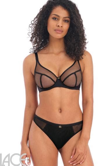 Freya Lingerie Snapshot Plunge Bra F I Cup Noir Lace Lingerie