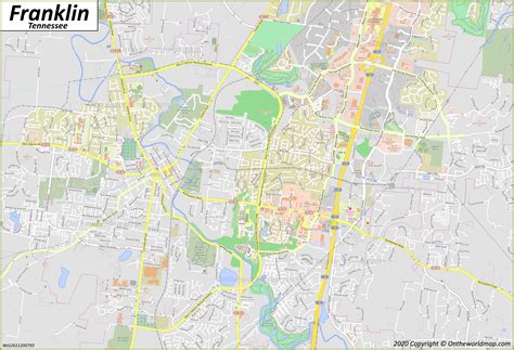 Franklin Map | Tennessee, U.S. | Discover Franklin with Detailed Maps