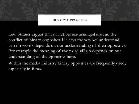 Levi strauss binary opposites | PPT