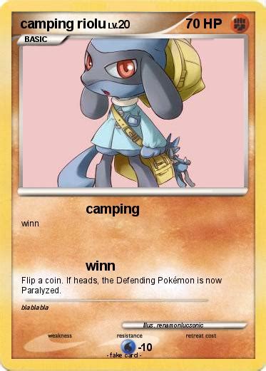 Pokémon Camping Riolu Camping My Pokemon Card