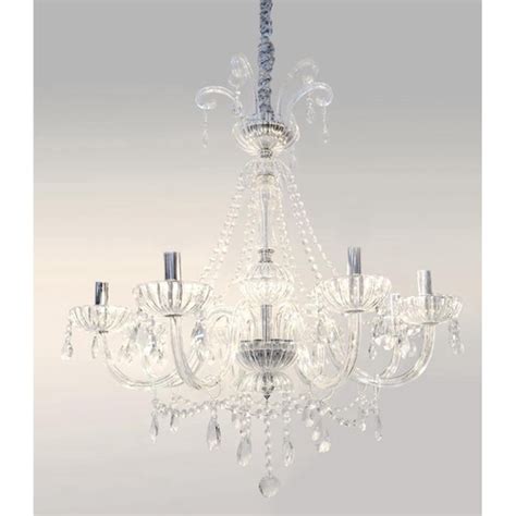 Lustre de Cristal Legítimo K9 8 Braços Transparente 1198 8 tp em