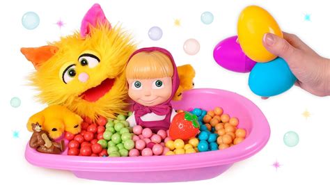 Masha And The Bear 👧🐻 Rainbow Bath With Masha 🌈🫧 Fun Learning Youtube