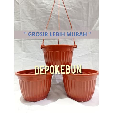 Jual POT GANTUNG PUMBA COKLAT POT GANTUNG POT COKLAT Shopee Indonesia