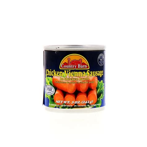 Salchicha Viena De Pollo Sabor Casero Country Barn 142 G 5 Oz