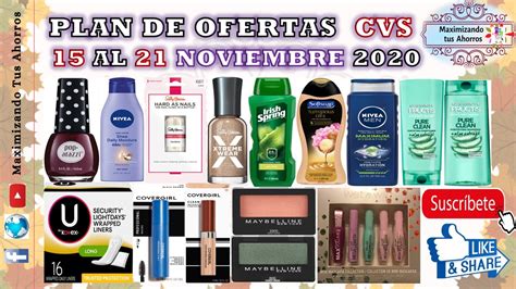 Plan De Ofertas CVS 11 15 20 Al 11 21 20 Maximizando Tus Ahorros