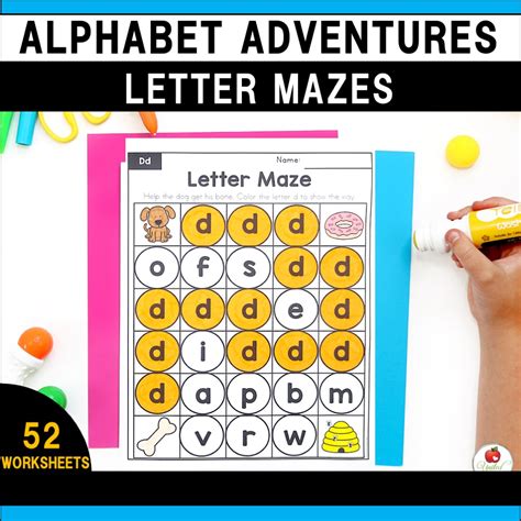 Alphabet Letter Maze Worksheets - United Teaching