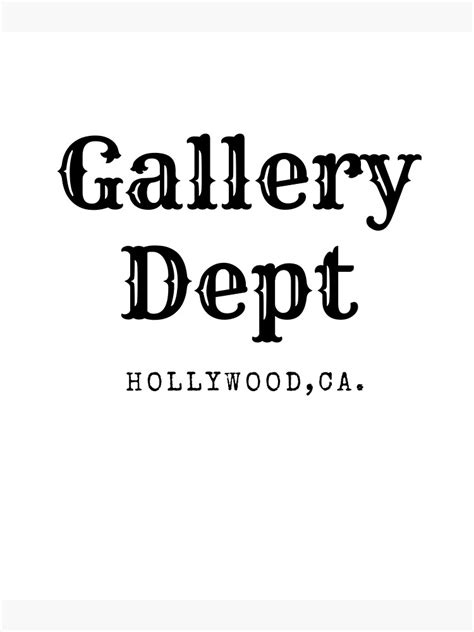 Gallery Dept Sticker For Sale By Kamarbk Redbubble