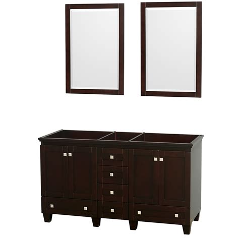 Acclaim Inch Double Bathroom Vanity Cabinet In Espresso And Inch