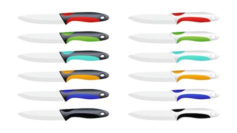 Premium Vector Set Of Butcher Meat Knives For Butcher Shop Meat