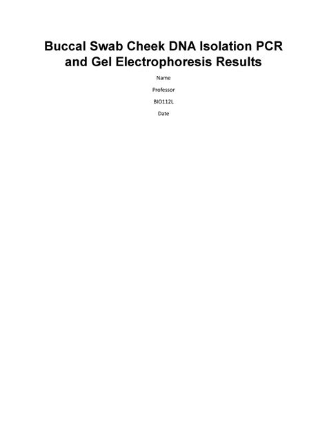 explain why a buccal swab procedure should not cause bleeding 6