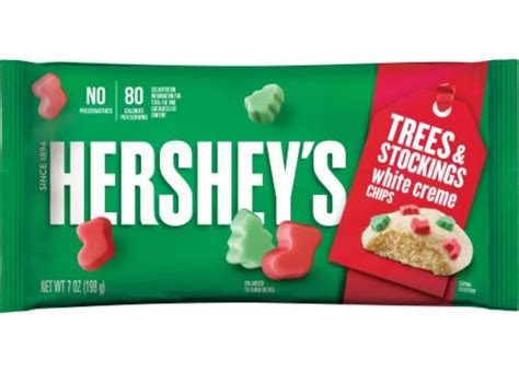 Hersheys Trees And Stockings White Creme Chips 7 Oz Smiths Food And Drug