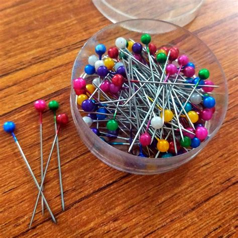 160pcs Lot Colorful Pearl Light Locating Pins Diy Patchwork Sewing Pins