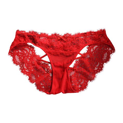 Byoimud Womens Lace Cheeky Panties Mesh Sheer See Through Lingerie