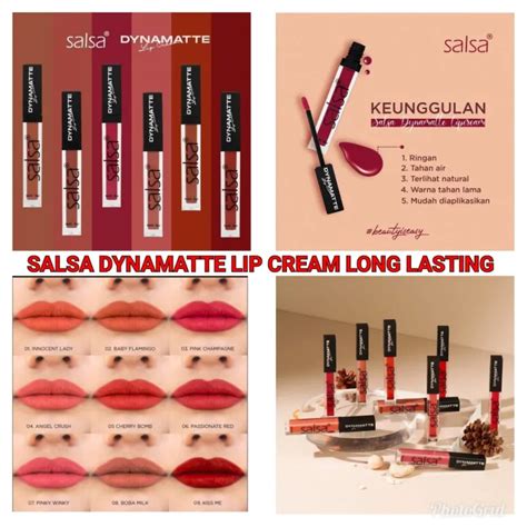 Salsa Dynamatte Lip Cream Lipcream Long Lasting Tahan Air Original