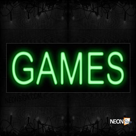 Games Neon Sign - NeonSign.com