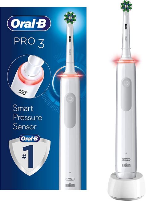 Oral B Pro 3 Electric Toothbrush With Smart Pressure Sensor 1 Cross