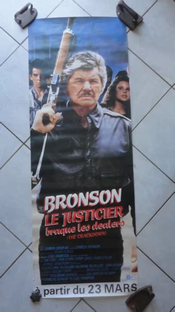 AFFICHE CINEMA CHARLES Bronson Le Justicier Braque Les Dealers The