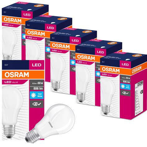 Osram żarówka Led A60 E27 8 5w 60w 806lm 4000k X6 4052899973381