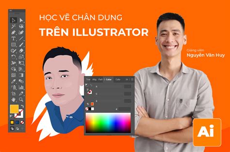 Học vẽ chân dung bằng Adobe Illustrator ( Cơ bản ) - Huy Academy