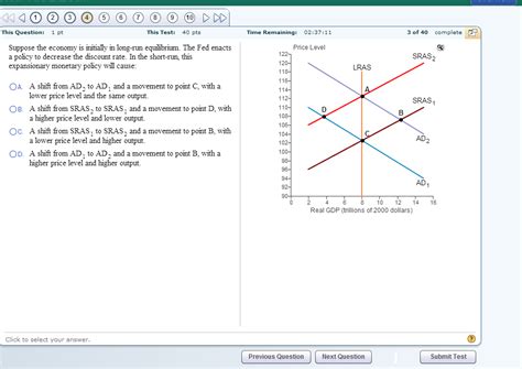 Solved Suppose The Economy Is Initially In Long Run