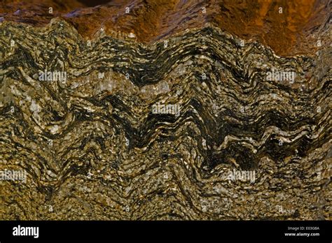 Schist metamorphic rock maryland usa hi-res stock photography and ...