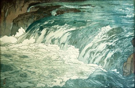 Yoshida Hiroshi Japanese Artwork Painting River Water And Mobile