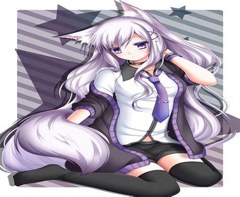 Anime Girl With Fox Ears