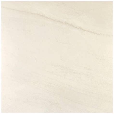 Porcelanato Esmaltado Acetinado Borda Reta Mont Blanc Branco X Cm