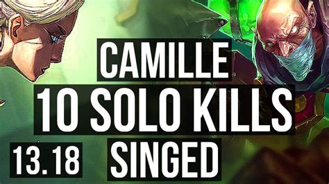 Camille Vs Singed Top Solo Kills M Mastery Na Master