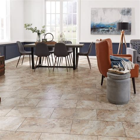 Coreluxe Ultra 8mm Jove Travertine Rigid Vinyl Plank Flooring 12 In