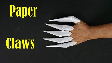 How To Make Paper Claws Paper Claws Easy Youtube