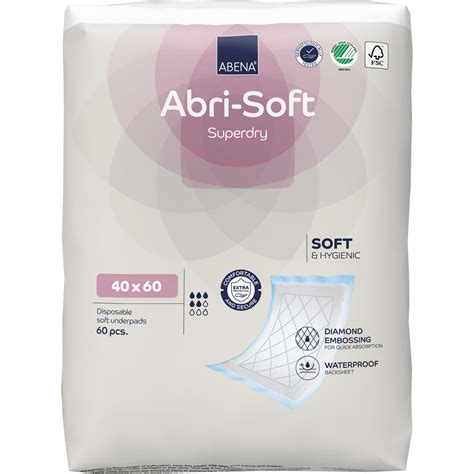 ABENA Abri Soft SUPERDRY Bettschutzauflage 40 X 60 Cm 60 St Packung