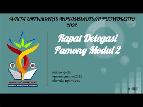 Rapat Delegasi Pamong Modul 2 YouTube