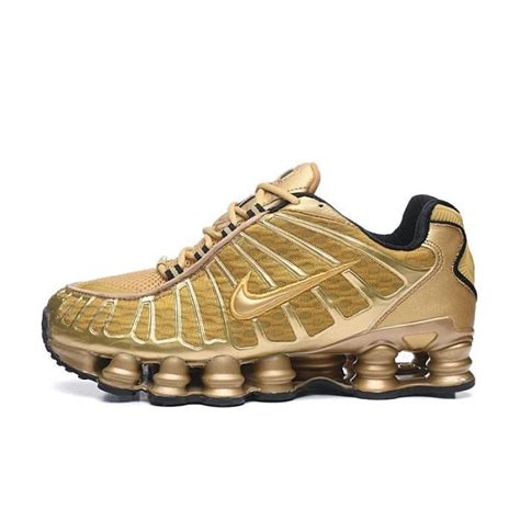 Baskets Nike Air Shox Tl Homme Chaussures Entra Nement De Sport Or