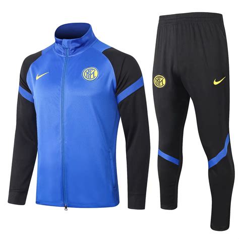 CONJUNTO DE TREINO INTER DE MILÃO 2021 JAQUETA E CALÇA DE TREINO