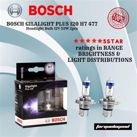 Bosch Gigalight Plus H Headlight Bulb V W Pcs Shopee