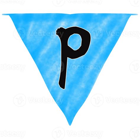 Decorative flags with letter 33544697 PNG