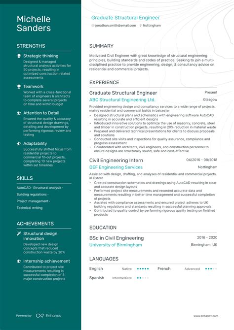 3 Civil Engineer CV Examples For 2023