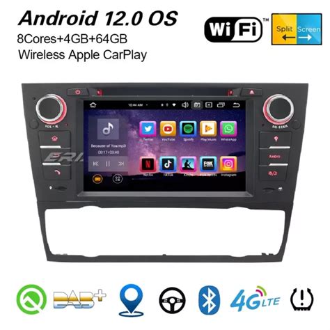 Core Android Autoradio Bmw Er E Wifi Usb Carplay Dab