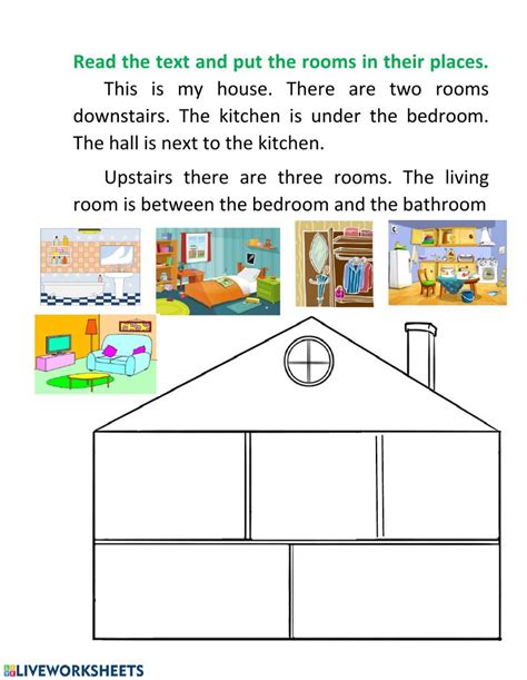 Rooms In The House Interactive Activity For Grade You Can Do The