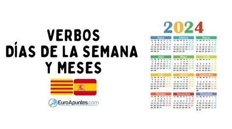 Verbos DÍas Y Meses CatalÁn Euroapuntes