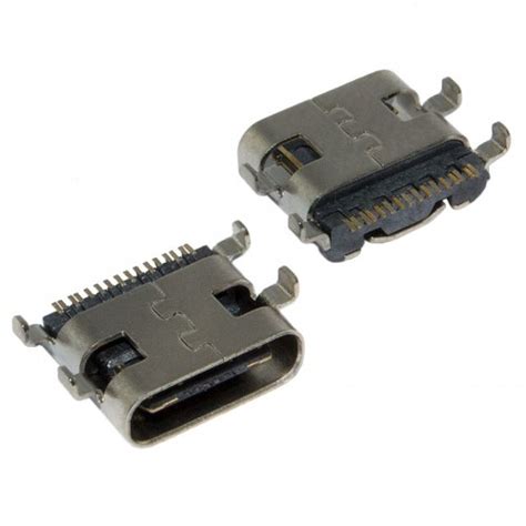 Гнездо TYPE-C micro USB-C 3.1 16 pin T002 киев цена резист rezist