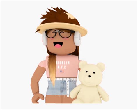 #girl #roblox #bloxburg #teddy #teddyholding #cute - Summer Roblox Girl Gfx, HD Png Download ...