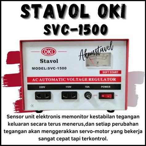 Jual Stavolt Oki Svc Avr Va Stabilizer Listrik Oki Watt