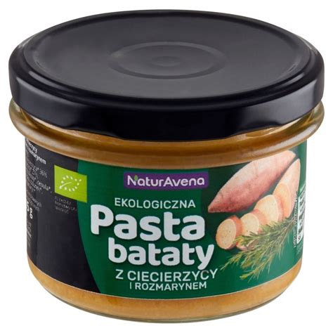 Naturavena Ekologiczna Pasta Bataty Z Ciecierzycy I Rozmarynem G